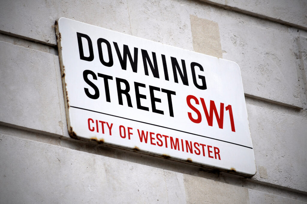 downing street sign london